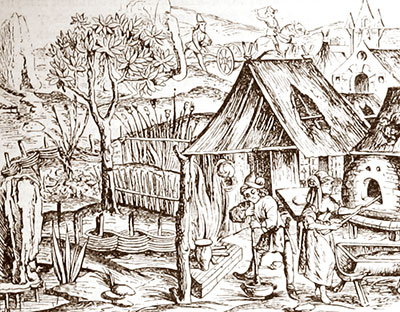 средневековая деревня